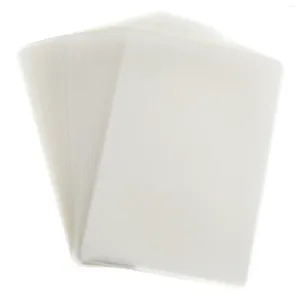 Autocollants de fenêtre 200pcs feuilles de laminateur transparent sachets de laminage thermique PO Storage Plastic Paper Paper Clear