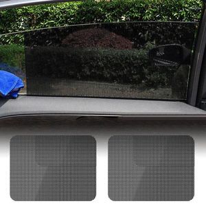 Autocollants de fenêtre 2pcs de voiture de voiture Soleil Cover Ad-Adhesive Side Sunshade Glass Isolation Isolation Film Anti-UV Films de confidentialité