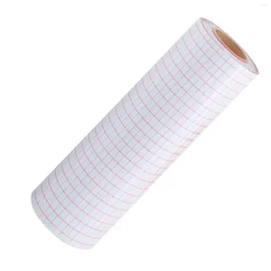 Raamstickers 30,5 cm x 100 cm stickers met raster positioneringsvel DIY herbruikbare huisdiertape op rol voor thuis transferpapier Gemakkelijk aan te brengen doorzichtige lijm