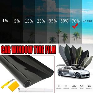 Pegatizas de ventana 300x50cm 5/15/20/35/50/70%VTL CAR Glass protector solar y película aislante aislada aislada de explosiones Auto Parts