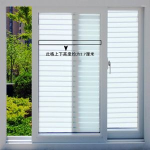 Autocollants de fenêtre 35,4 x 78,8 pouces bandes blanches Film givré PVC
