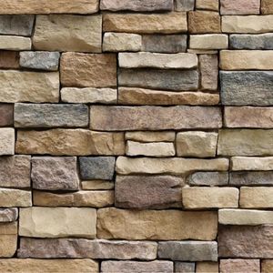 Stickers de fenêtre 3d PVC Paper Paper Brick Stone Wallpaper DIY Effet rustique Self Adhesive Home Living Room Decor Sticker # 4