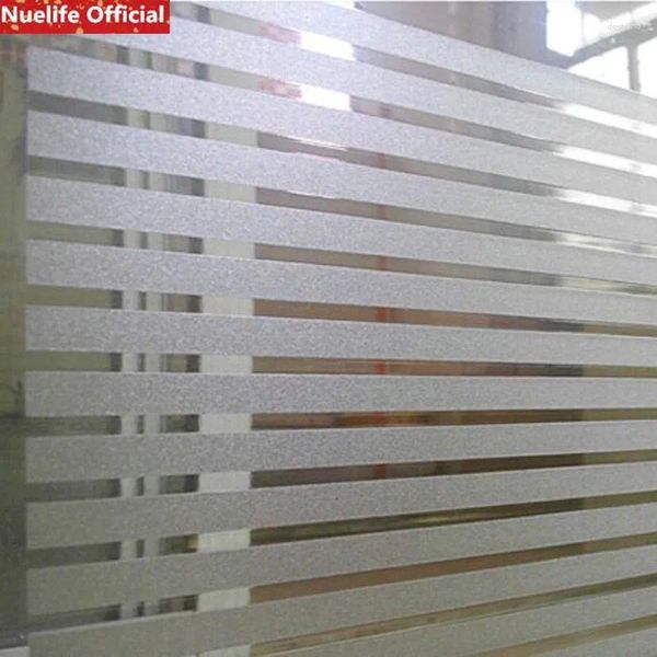 Autocollants de fenêtre 3D Stripe Static Grosted Glass Sticker Bure