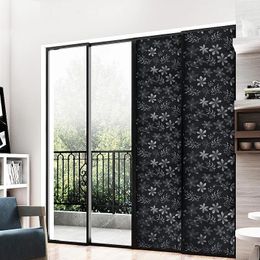 Pegatizas de ventana 40/50x100cm Película de vidrio Black Blackout Autoadhesivo Aislamiento de calor de protección solar Balcón de dormitorio