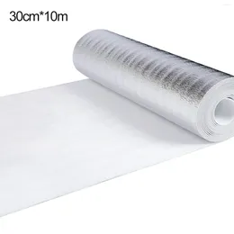 Autocollants de fenêtre 5 / 10m Film réfléchissant radiateur en aluminium chauffage d'isolation Films de paroi de la maison Décoration thermique 30/40 / 50 cm de largeur