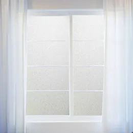 Vensterstickers 50 cm x 200 cm lijm gratis statische kling pure frosted pvc privacy vorst huis slaapkamer badkamer glazen film