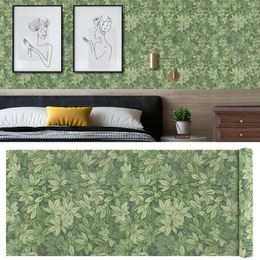 Vensterstickers 5 m groene bladeren regenwoud zelfklevende behang rol meubels contact papier pvc moderne muur huis slaapkamer decor