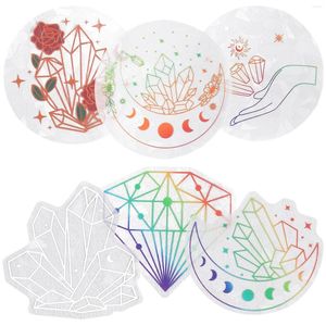 Autocollants de fenêtre 6 feuilles Prism Cling Decorative Autocollant Couleur DIY Decal Decluc