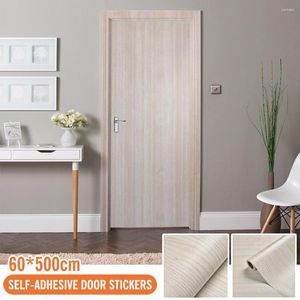 Vensterstickers 60cmx5m houten contactpapier zelfklevend behang verwijderbare schil en stok decoratief wandmeubilair decor