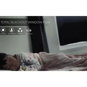 Autocollants de fenêtre toute la saison Film de confidentialité Blackout Block UV Rejet UV