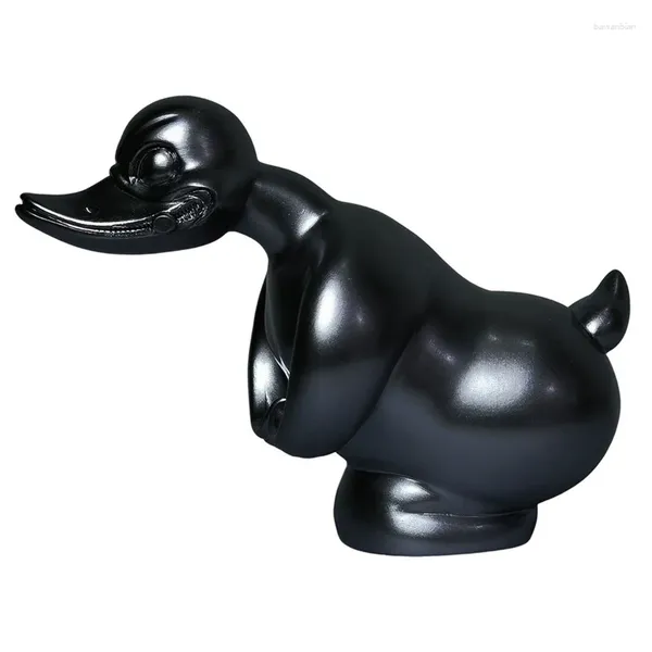 Pegatinas de ventana Angry Duck Car Hood Ornament Sticker delantero Decoración Decoración Fuerte Decoración Accesorios Negro