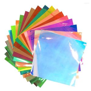 Vensterstickers diverse kleuren Holografische ambacht Permanente platen bundel/opaal chroom werkt met alle snijders DIY -ontwerp