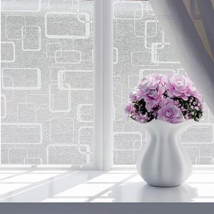 Venster Stickers Mooie 8 stijlen 60 * 200 cm Glasbalkon Schuifdeur Badkamer Privacy Film Papier Waterdicht doorschijnend