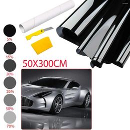 Raamstickers Black Tinting Film Glassticker Sunshade CAR Anti-ultraviolet Home Protective 1 Roll 50x300cm