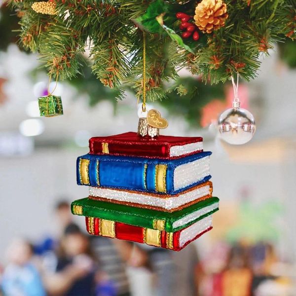 Autocollants de fenêtre en céramique oiseaux à accrocher au mur, amoureux des livres, lecture amusante, ornement de noël en acrylique, décorations de boule gonflables