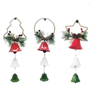 Autocollants de fenêtre Bells de Noël décoration de vacances en fer artisanat des ménages