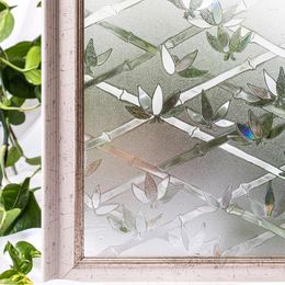 Pegatinas de ventana CottonColors Films Cover No-Glue 3D Static Decorativo Privacidad Glass Sticker Decoración para el hogar Tamaño 60 X 200 cm