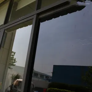 Autocollants de fenêtre noir foncé dans un moyen de blocage du soleil Film d'intimité UV Miroir de contrôle de la chaleur solaire Tint Bureau à la maison Sticker Sticker Sticker Sticker