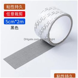 Raamstickers Diy Reparatie Tape Sning Sticker Anti-Insect Bug Deur Mosquito Sn Net Adhesive Drop Delivery Home Garden Decor Decorativ Dhhwt
