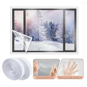 Pegatinas para ventanas, kit de aislamiento reutilizable fácil de limpiar con correas adhesivas para invierno, impermeable, resistente al polvo, térmico