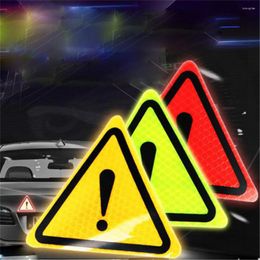 Pegatinas de ventana Ellenmar Car Triangle Tiras reflectantes Señales de advertencia de emergencia Protector anticolisión de seguridad para vehículo camión