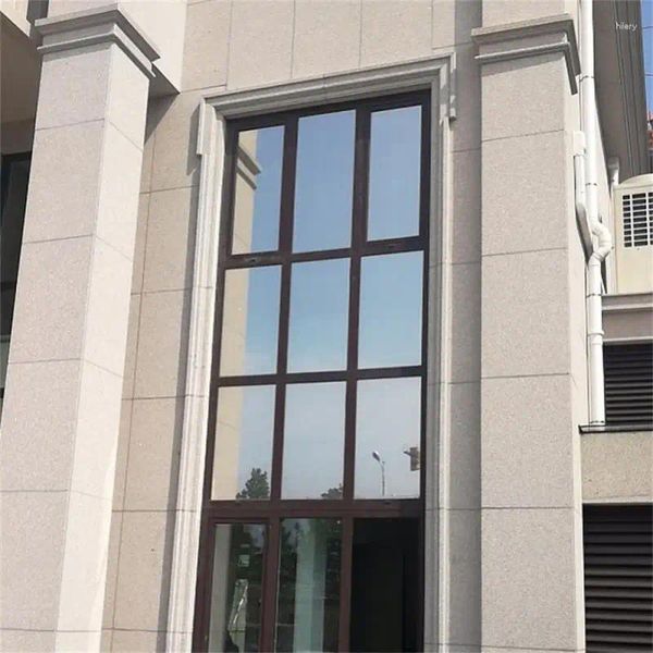 Película adhesiva para ventana, 50cm, 60cm, 90cm, fluoroscopia de un solo plano, visión unidireccional, aislamiento térmico, vidrio, privacidad, protector solar para balcón