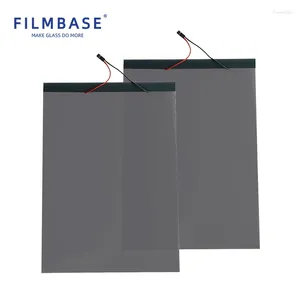 Autocollants de fenêtre FilmBase Auto-adhésif Film PDLC sur mesure Gris Smart Color Glass pour porte coulissante ou