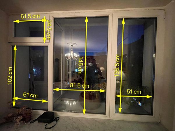 Pegatinas de ventana Filmbase Smart Film PDLC de alta transmitancia para privacidad de puerta cuatro piezas