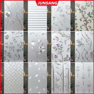 Raamstickers Gratis tools Film Privacy 3D Decoratieve statische kleefsticker Gekleurde verwijderbare glasstickers