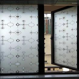 Pegatizas de ventana Películas de vidrio esmerilado Adhesivo para el baño Office Office Home Decor ancho 45 cm 60 cm 85 cm de largo 300 cm