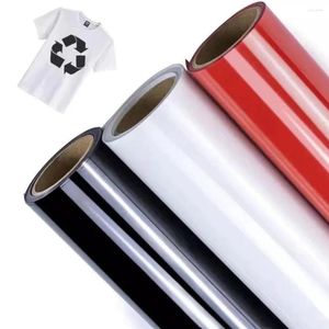 Autocollants de fenêtre Transfert de chaleur 3 rouleaux noirs blancs et rouge HTV Fer multicolore sur T-shirt Silhouette Cricut