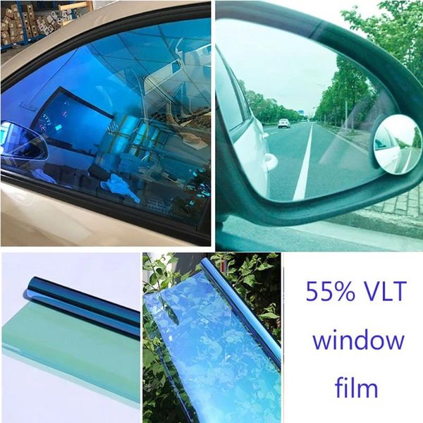 Autocollants de fenêtre HOHOFILM 152CM 3000CM 55% VLT Film de caméléon Car tenteuse solaire Verre 60''''x100ft en gros