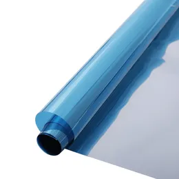 Autocollants de fenêtre Hohofilm Largeur: 152 cm Bluesilver Mirored Solar Tint Glass Sticker UV Proof Film 10m / 20m / 30m