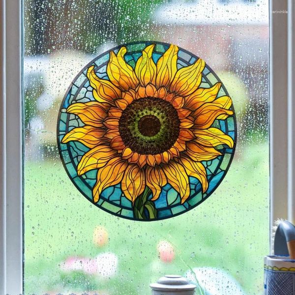 Pegatinas de la ventana JD108 Hummingbird mariposa de mariposa decoración de abejas pasta de vidrio estático Pintura decorativa sin pegamento