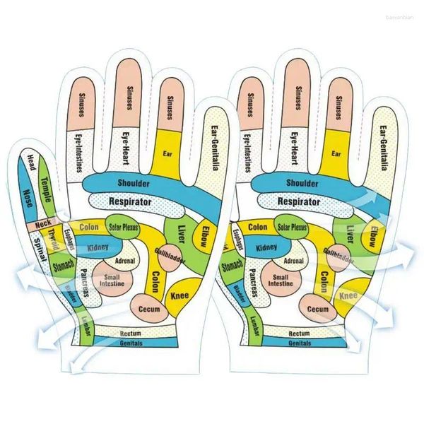 Gants de massage des autocollants pour la fenêtre pour les mains de la main