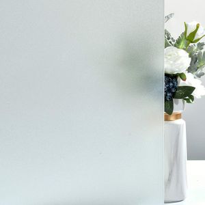 Window Stickers Matte Pure Frosted Window Film Privacy Glass Vinyl Self Adhesive Film for Home Door Heat Control Tint UV Protective Sticker 230725