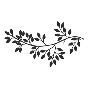 Raamstickers Metallic Wall Art Leaf Vine Olijftak Hangend Woondecoratie Ijzer 30 16cm DIY Kleding Naaibenodigdheden 1/2 stuks