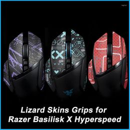 Raamstickers Muis Grip Tape Skate Handgemaakte Sticker Antislip Hagedis Huid Zuigen Zweet Voor Razer Basilisk X Hyperspeed Wireless Ultimate V2
