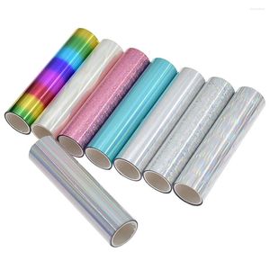 Raamstickers Meerkleurig Decoratief Glasfolie PET UV-preventie Druppel- Transparant Voor Thuiskantoor Winkel Tint-Film