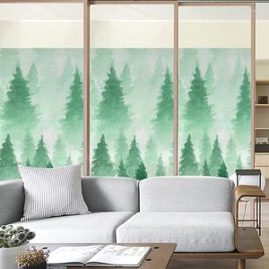 Vensterstickers Plant Print Privacy Windows Film Decoratieve bloem gebrandschilderd glas Geen lijm Statisch huishoudelijk Frosted