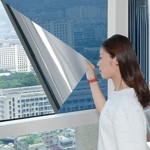 Stickers de fenêtre Film d'intimité Film Sunshade Mirror Réflexion Ombrage unidirectionnel Anti-ultraviolet Glass Sticker