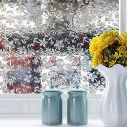Raamstickers privacy foliefilm 3d kers gekleurd statische huishoudelijke glazen sticker zelfklevende PVC meubels decoratief 90x200cm