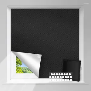 Stickers de fenêtre amovible bloquant le film le plus sombre statique en verre total intimité intimité d'association d'autocollant isolant