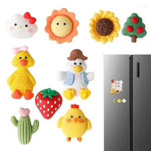 Stickers de fenêtre Aimants de réfrigérateur en résine 9 pièces petits disques magnétiques colorés pour armoire de cuisine ou classe