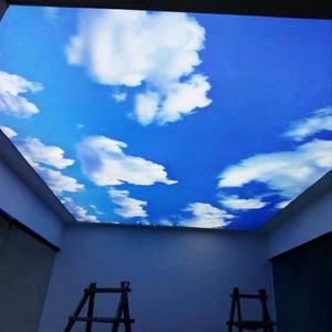 Autocollants de fenêtre Film auto-adhésif Opaque ciel nuage vitrail intimité chambre cuisine balcon décoratif Vinile286a