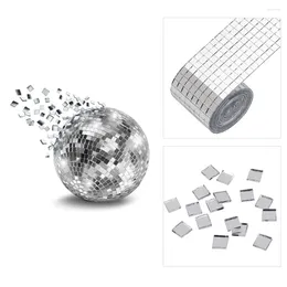 Vensterstickers Zelfklevende mozaïektegels 5 x mm Disco Square Mirror voor interieurdecoratie Diy Ball Card Making and Art Collage