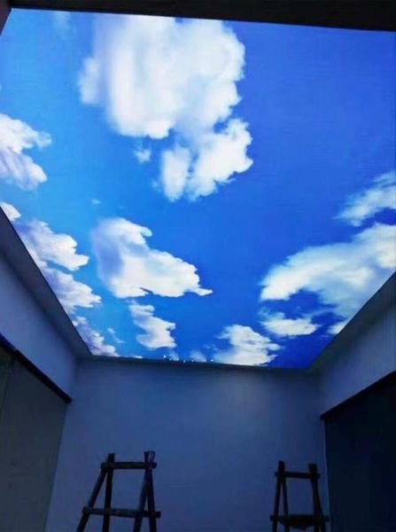 Stickers de fenêtre Film auto-adadhésive opaque ciel nuage colorant en verre d'intimité de chambre à coucher balcon décoratif vinile7214742