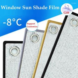 Stickers de fenêtre ombrage Sunshade Protector Film Room Sun Home Home Aluminium Sunshine Pad Isolation Board Shade Foil Anti-UV Balcon