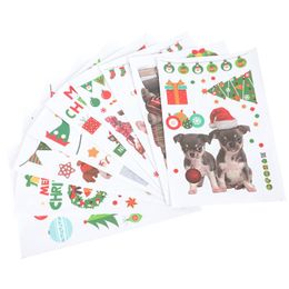 Window Stickers Sheets of Christmas Theme Wanddecoratie Aanbiddelijk