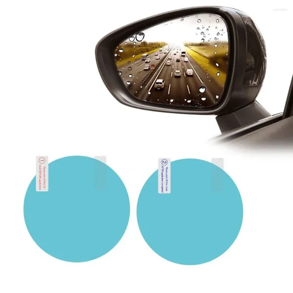 Pegatinas para ventana, película protectora para espejo retrovisor lateral, membrana impermeable, a prueba de lluvia, 1 par, 2 uds., pegatina de lámina antivaho y antideslumbrante